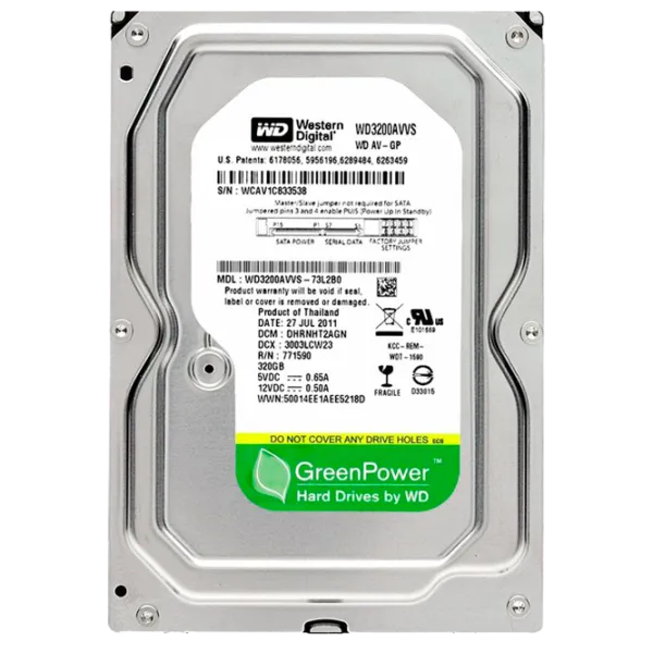 HDD Western Digital AV-GP 320 GB WD3200AVVS/ Silver photo 1