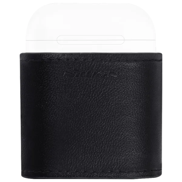 Husă pentru căști Apple Airpods (NJ019) Nillkin/ Piele/ Black photo 1