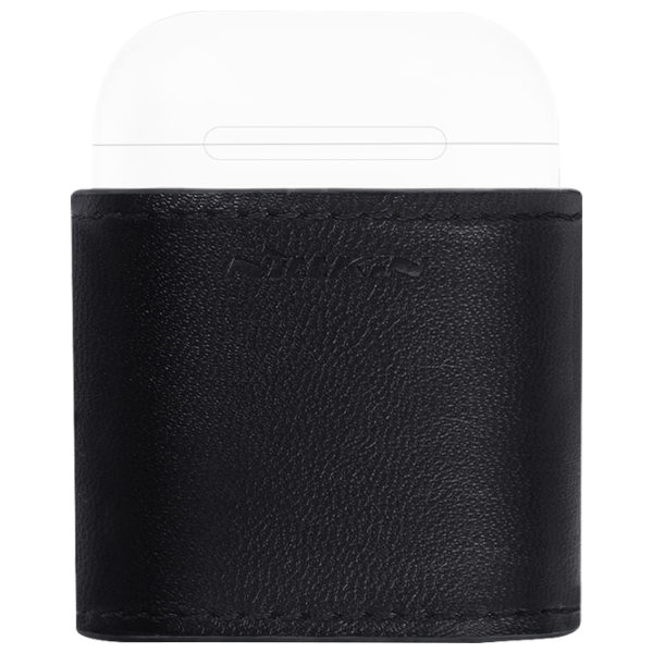 Husă pentru căști Apple Airpods (NJ019) Nillkin/ Piele/ Black photo 1