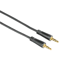 Аудио кабель Hama 3.5 mm + 3.5 mm 1.5 м/ Черный