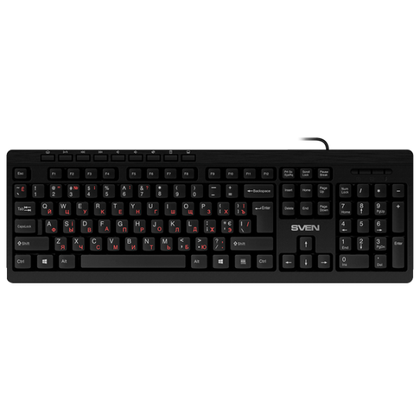 Клавиатура Sven KB-C3010 Проводная/ Черный photo 1