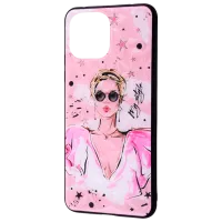 Чехол для смартфона Xiaomi Mi 11 Lite/ 11 Lite 5G NE WAVE/ Back/ PC/ TPU/ Черный Розовый