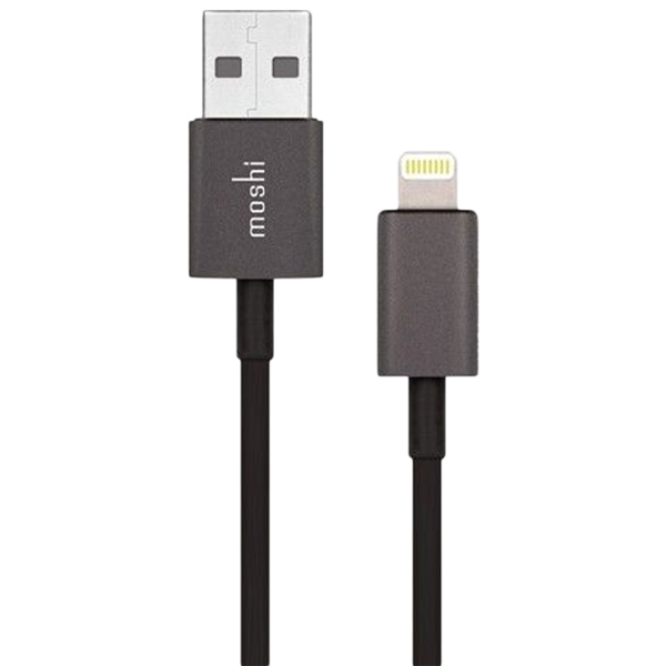 Cablu pentru telefon 20484 Moshi USB Type-A + Lightning 1 m/ Black photo 1