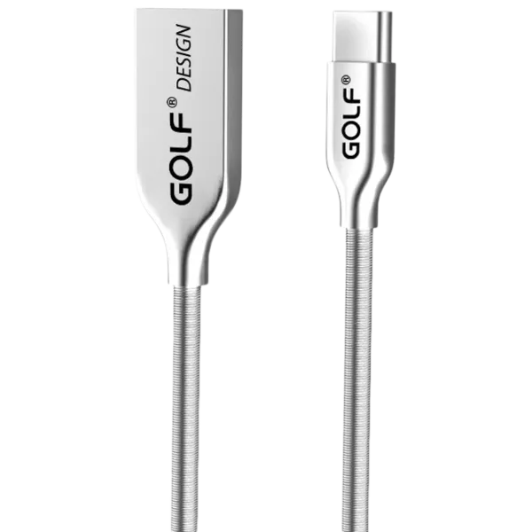 Кабель USB GC-36 Golf USB Type-A + USB Type-C 1 м/ Серебристый photo 1