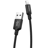 Кабель для телефона X14 Hoco USB Type-A + Lightning 1 м/ Черный