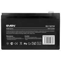 Аккумуляторная батарея для ИБП Sven SV1272 12 В 7.2 Ач Черный