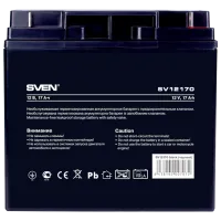 Аккумуляторная батарея для ИБП Sven SV12170 12 В 17 Ач Черный