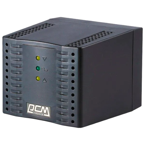 Стабилизатор напряжения PowerCom TCA-3000 Черный photo 1
