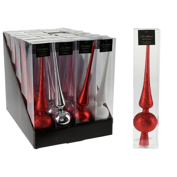 Jucării pentru brad Christmas 12828 20 cm/ Red, silver, white photo 1 Jucării pentru brad Christmas 12828 20 cm/ Red, silver, white photo 1