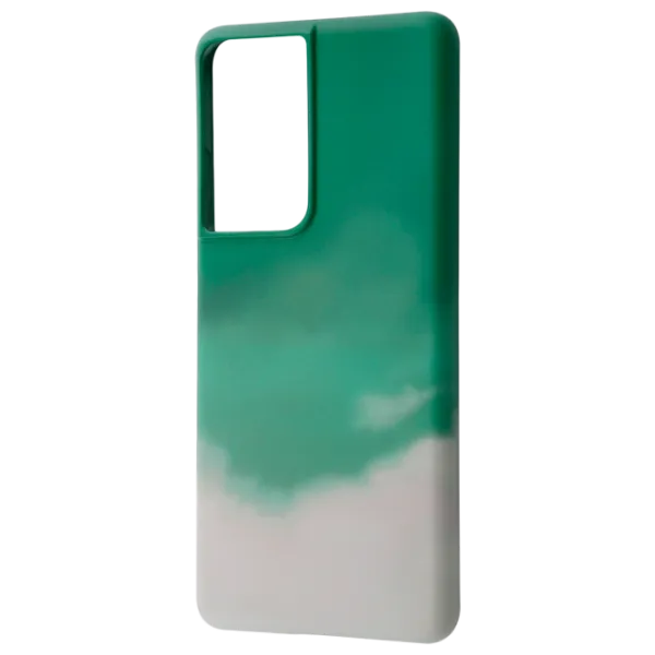 Husă pentru smartphone Samsung Galaxy S21 Ultra WAVE/ Back/ TPU/ Gray Green photo 1