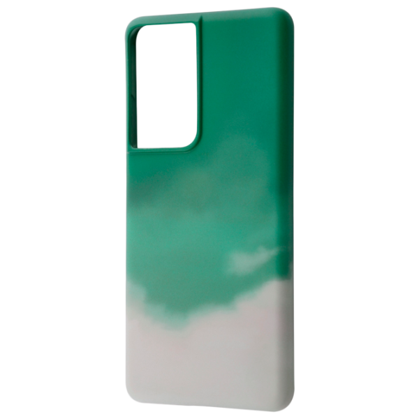 Husă pentru smartphone Samsung Galaxy S21 Ultra WAVE/ Back/ TPU/ Gray Green photo 1