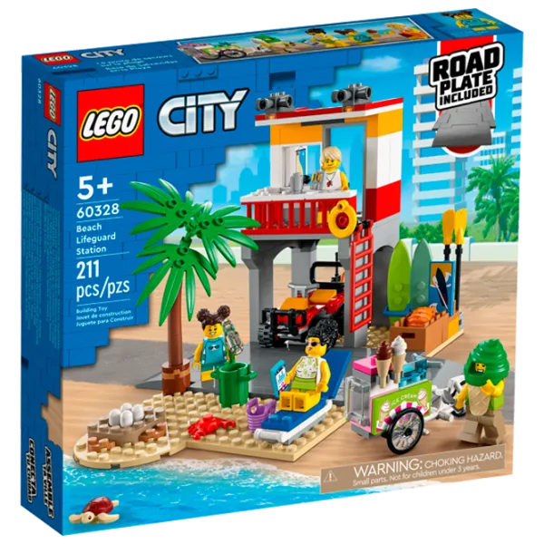 Детский конструктор LEGO Станция спасателей Пляж/ Желтый photo 1