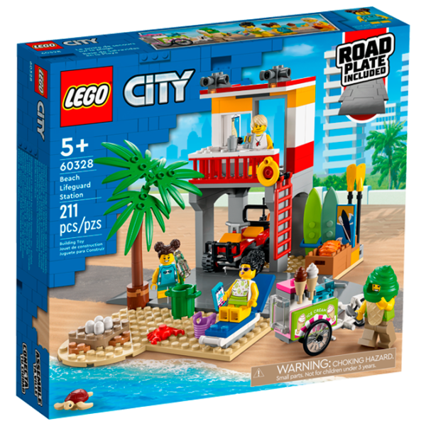 Детский конструктор LEGO Станция спасателей Пляж/ Желтый photo 1