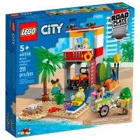 Детский конструктор LEGO Станция спасателей Пляж/ Желтый