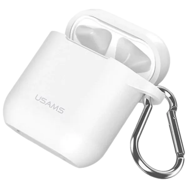 Чехол для наушников Apple AirPods 1/ 2 (US-BH423) Usams/ Силикон/ Белый photo 1