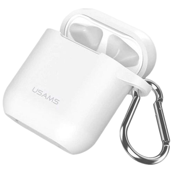 Чехол для наушников Apple AirPods 1/ 2 (US-BH423) Usams/ Силикон/ Белый photo 1