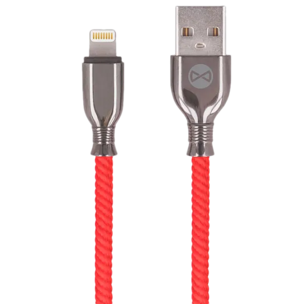 Кабель USB Tornado Forever USB + Lightning 1 м/ Красный photo 1