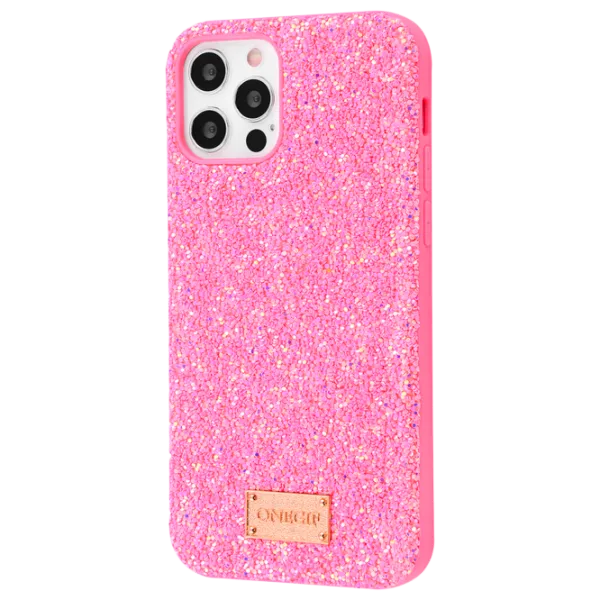 Чехол для смартфона Apple iPhone 13 Pro Max ONEGIF/ Back/ TPU/ PC/ Glitter Розовый photo 1