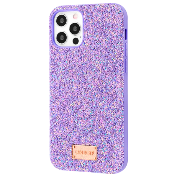 Чехол для смартфона Apple iPhone 13 Pro Max ONEGIF/ Back/ TPU/ PC/ Glitter Пурпурный photo 1