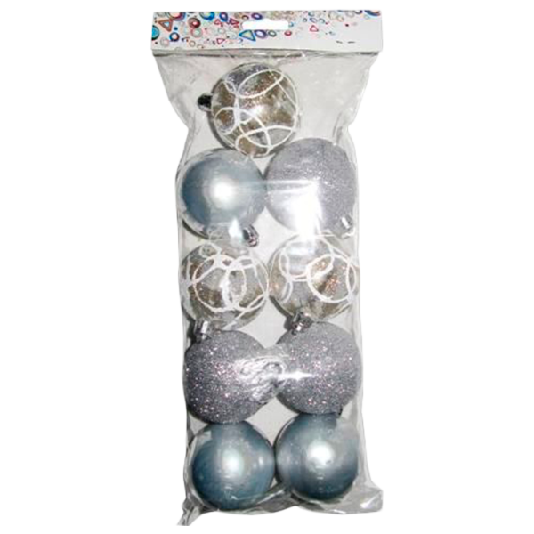 Игрушки для ёлки Christmas 16100 6 см/ Серебристый photo 1 Игрушки для ёлки Christmas 16100 6 см/ Серебристый photo 1