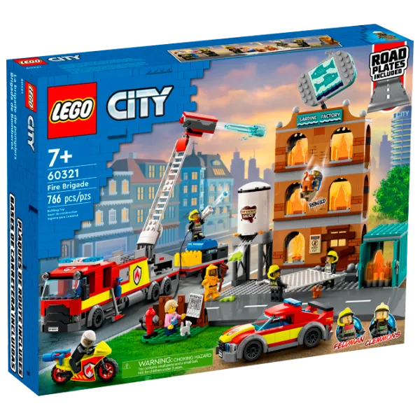 Детский конструктор LEGO Пожарная бригада Пожарные/ Красный photo 1