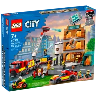 Детский конструктор LEGO Пожарная бригада Пожарные/ Красный