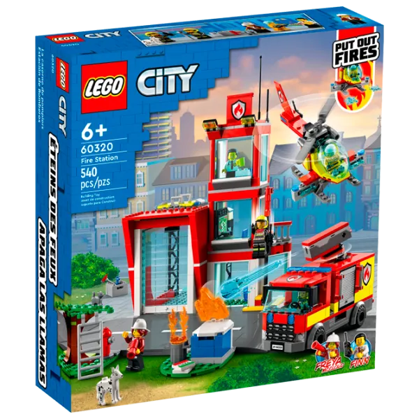 Детский конструктор LEGO Пожарная станция Пожарные/ Красный photo 1