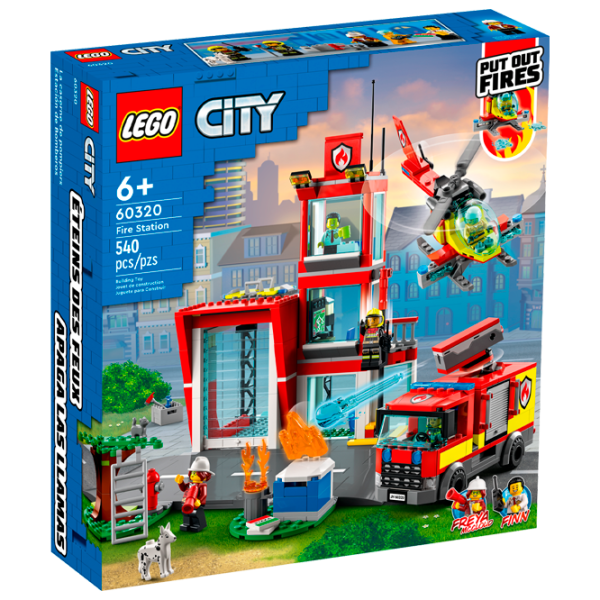 Детский конструктор LEGO Пожарная станция Пожарные/ Красный photo 1