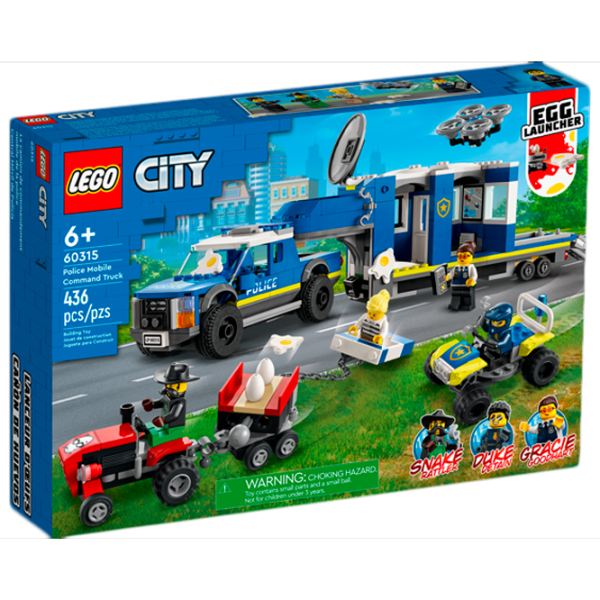 Детский конструктор LEGO Мобильный полицейский командный грузовик Автомобиль/ Синий photo 1