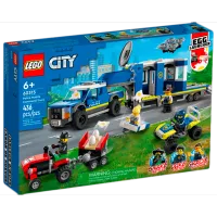 Детский конструктор LEGO Мобильный полицейский командный грузовик Автомобиль/ Синий