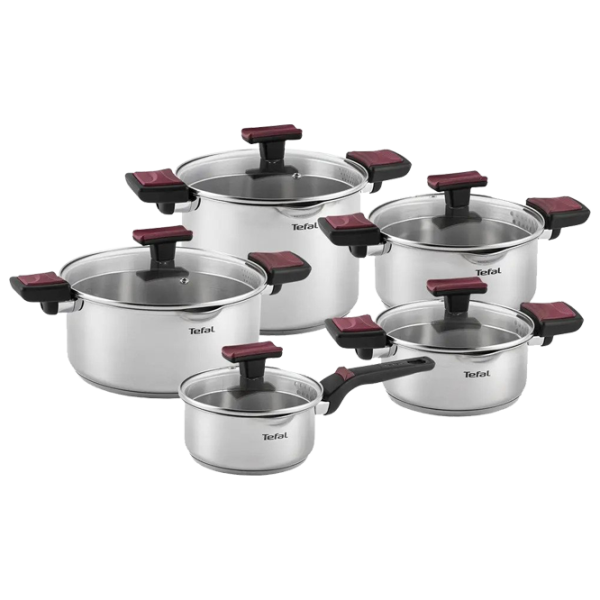 Набор кастрюль Tefal G723SA74 2/ 2.9/ 5/ 6.1 л Нержавеющая сталь/ Стальной photo 1