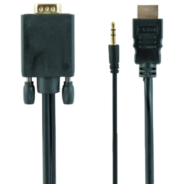 Кабель видео Cablexpert VGA + HDMI 3 м/ Черный photo 1 Кабель видео Cablexpert VGA + HDMI 3 м/ Черный photo 1