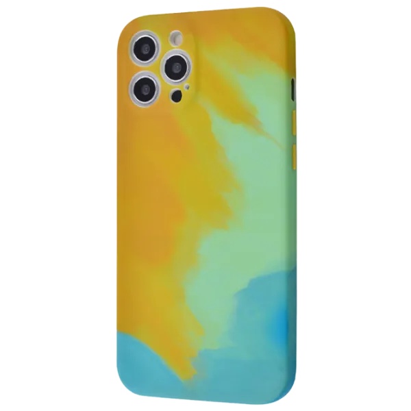 Husă pentru smartphone Apple iPhone 12 Pro Max WAVE/ Back/ TPU/ Dark Green Yellow photo 1