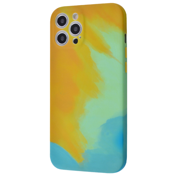 Husă pentru smartphone Apple iPhone 12 Pro Max WAVE/ Back/ TPU/ Dark Green Yellow photo 1