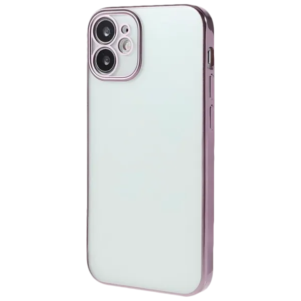 Чехол для смартфона Apple iPhone 12 SULADA/ Back/ TPU/ Прозрачный/ Светло пурпурный photo 1