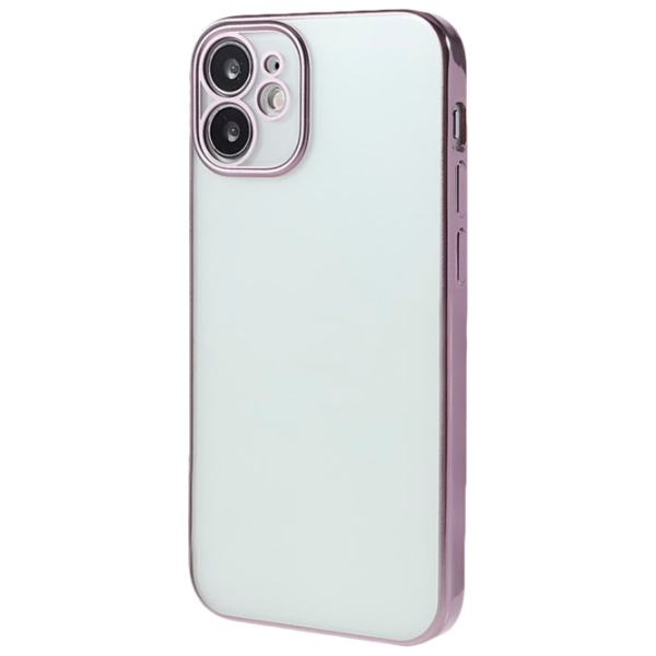 Чехол для смартфона Apple iPhone 12 SULADA/ Back/ TPU/ Прозрачный/ Светло пурпурный photo 1