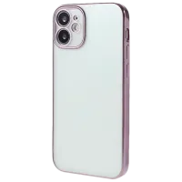 Чехол для смартфона Apple iPhone 12 SULADA/ Back/ TPU/ Прозрачный/ Светло пурпурный