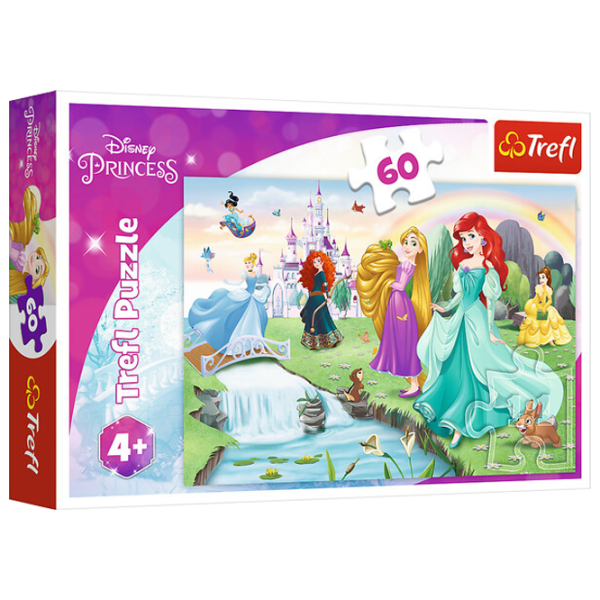 Пазл 2D Trefl Meet the Princesses 3+/ Количество деталей: 60 photo 1 Пазл 2D Trefl Meet the Princesses 3+/ Количество деталей: 60 photo 1