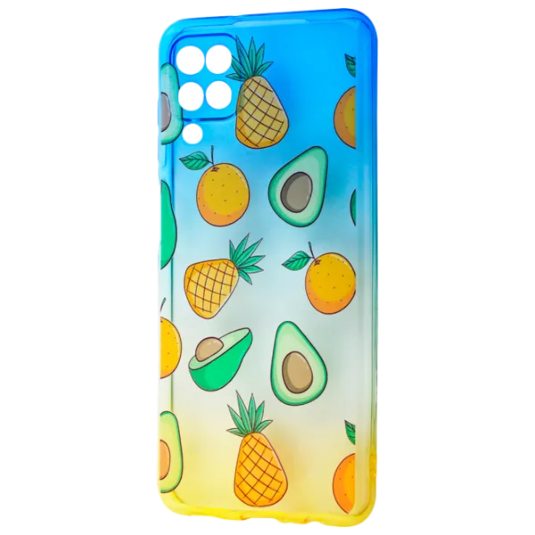 Чехол для смартфона Samsung Galaxy A12/ Galaxy M12 WAVE/ Back/ TPU/ Желтый Синий photo 1 Чехол для смартфона Samsung Galaxy A12/ Galaxy M12 WAVE/ Back/ TPU/ Желтый Синий photo 1