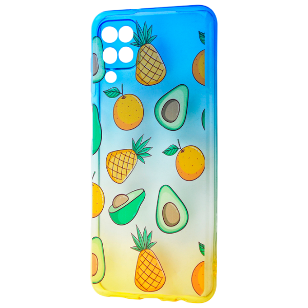 Чехол для смартфона Samsung Galaxy A12/ Galaxy M12 WAVE/ Back/ TPU/ Желтый Синий photo 1 Чехол для смартфона Samsung Galaxy A12/ Galaxy M12 WAVE/ Back/ TPU/ Желтый Синий photo 1