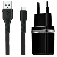 Сетевое зарядное устройство EVO 2USB 2.4A (MicroUSB) Черный