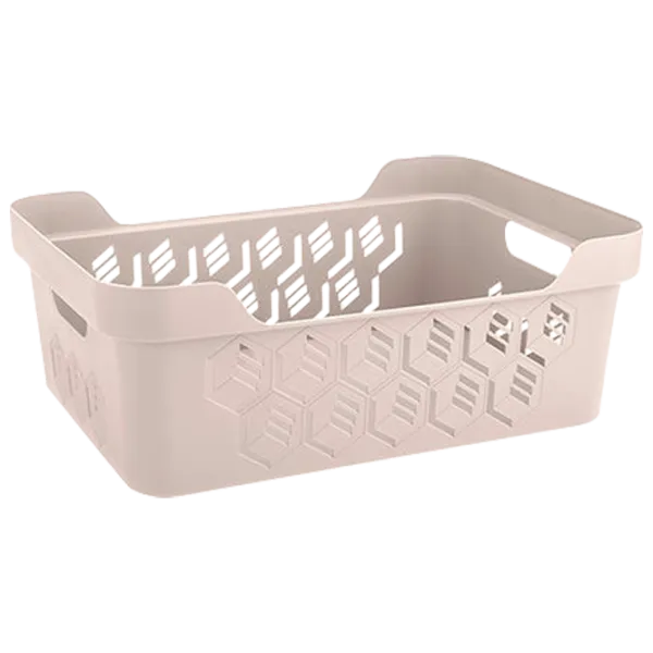 Coș pentru rufe Econova Deluxe 4.6 l/ Plastic/ Ivory photo 1