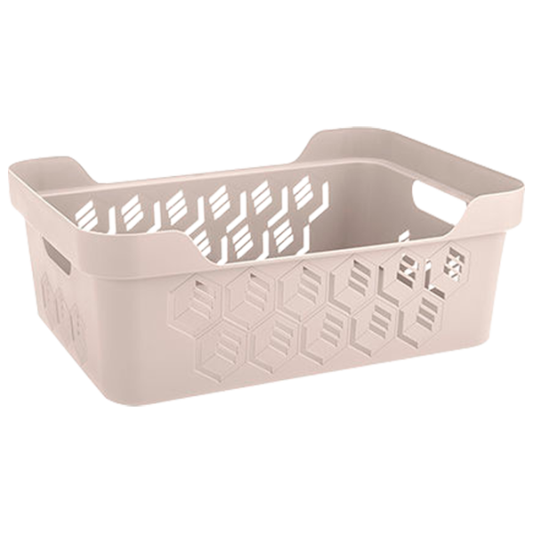 Coș pentru rufe Econova Deluxe 4.6 l/ Plastic/ Ivory photo 1