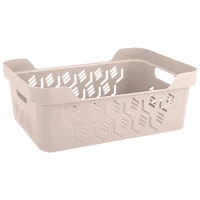 Coș pentru rufe Econova Deluxe 4.6 l/ Plastic/ Ivory