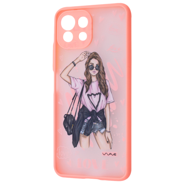 Husă pentru smartphone Xiaomi Mi 11 Lite/ 11 Lite 5G NE WAVE/ Back/ TPU/ PC/ Pink photo 1