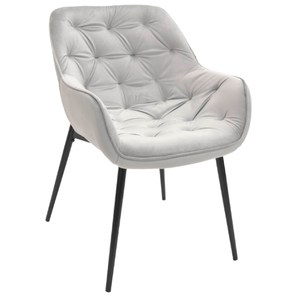 Scaun de bucătărie DecoPrim Lotus White Gray photo 1