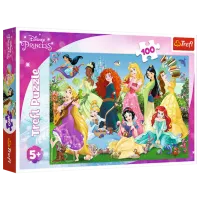 Пазл 2D Trefl Charming Princesses 5+/ Количество деталей: 100