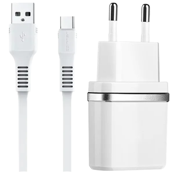 Сетевое зарядное устройство EVO 2USB 2.4A (MicroUSB) Белый photo 1