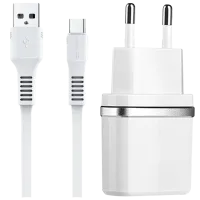 Сетевое зарядное устройство EVO 2USB 2.4A (MicroUSB) Белый