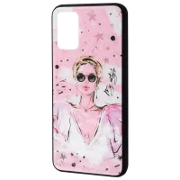 Чехол для смартфона Samsung Galaxy A03s (A037) WAVE/ Back/ TPU/ PC/ Розовый